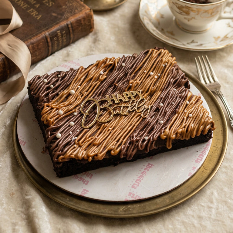 Nutella & Biscoff Brownie Cake